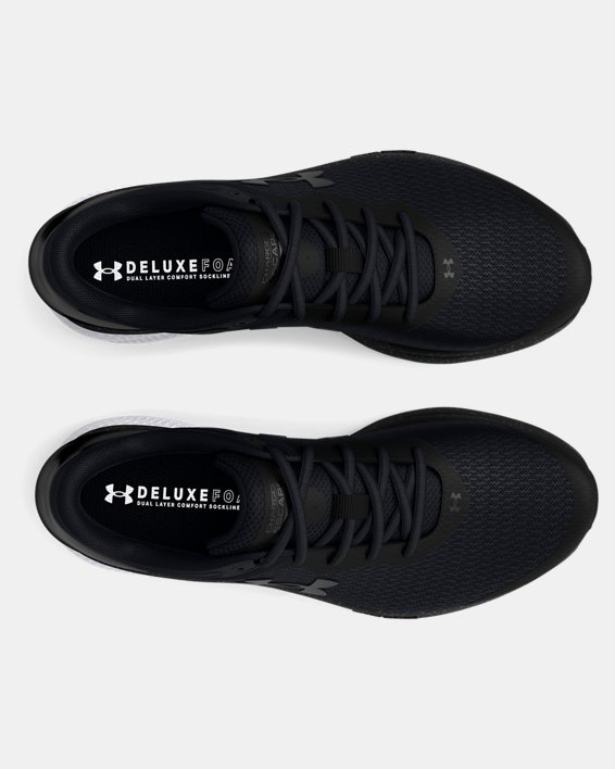 Men's UA Charged Escape 3 Big Logo Metallic Running Shoes, Black, pdpMainDesktop image number 2